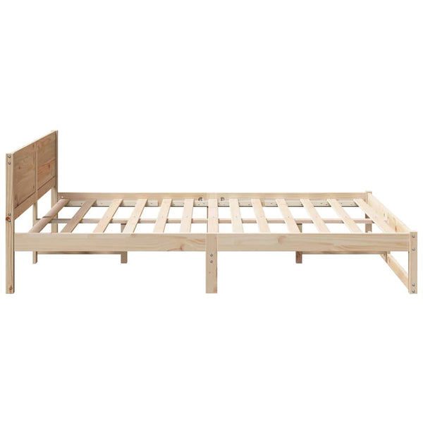 Luonnollinen sängyn runko 160 x 200 cm Massiivinen mänty