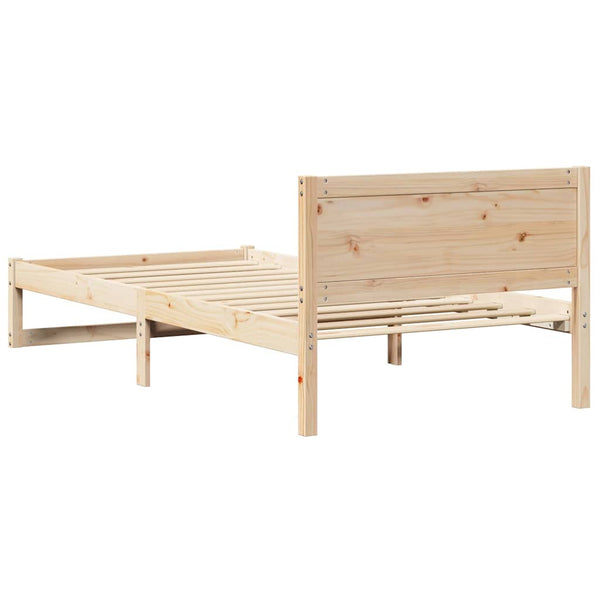 Sängyn runko 90 x 200 cm luonnollista massiivista mäntyä