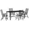 Piharuokailu setti 5 kpl Antrasiitti Jauhemaalattu Teräs