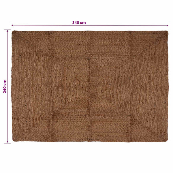 Alue Matto Harmaa 240 x 340 cm Juutti