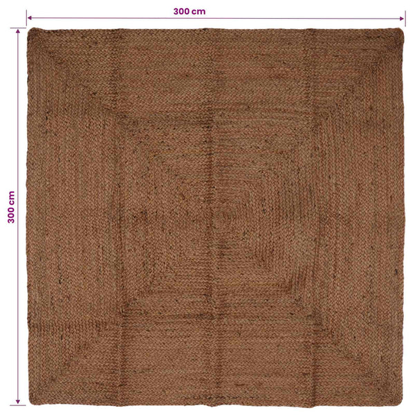 Alue Matto Harmaa 300 x 300 cm Juutti