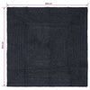 Alue Matto Tummanharmaa 200 x 200 cm Juutti