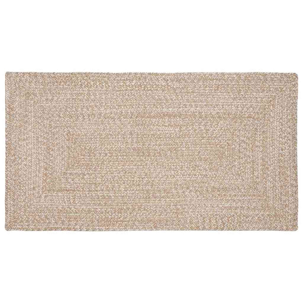 Alue Matto Luonnollinen ja valkoinen 60 x 110 cm Juutti