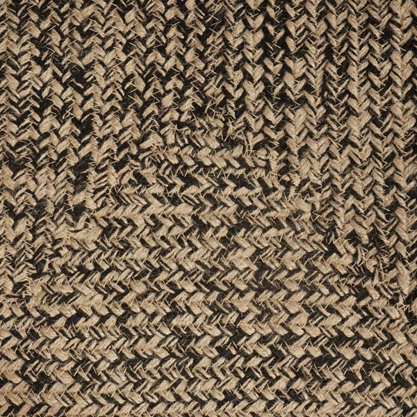 Alue Matto Luonnollinen ja musta 240 x 240 cm Juutti