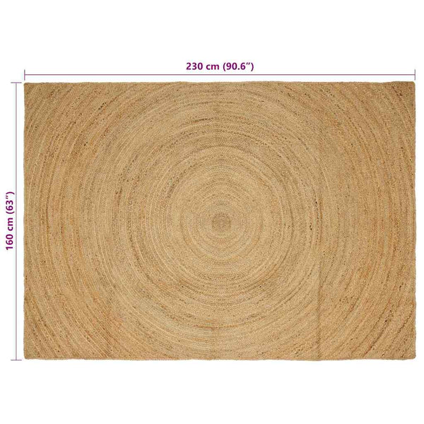 Alue matot Luonnollinen 160 x 230 cm Juutti