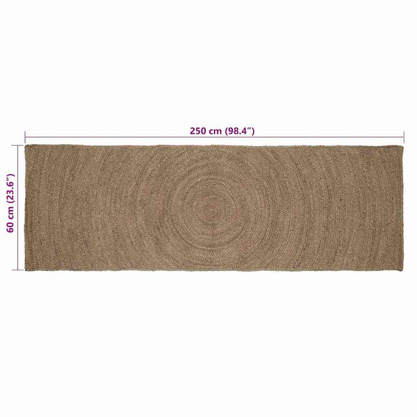 Alue matot Harmaa 60 x 250 cm Juutti