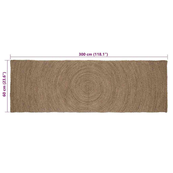 Alue matot Harmaa 60 x 300 cm Juutti