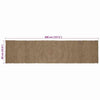 Alue matot Harmaa 60 x 400 cm Juutti