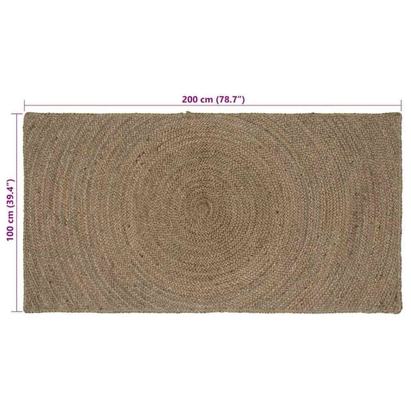 Alue matot Harmaa 100 x 200 cm Juutti