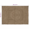 Alue matot Harmaa 140 x 200 cm Juutti