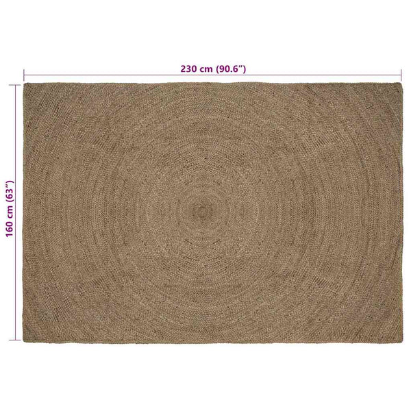 Alue matot Harmaa 160 x 230 cm Juutti