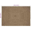 Alue matot Harmaa 240 x 340 cm Juutti