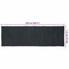 Alue matot Tummanharmaa 80 x 250 cm Juutti