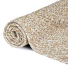 Alue Matto Luonnollinen ja valkoinen 80 x 250 cm Juutti