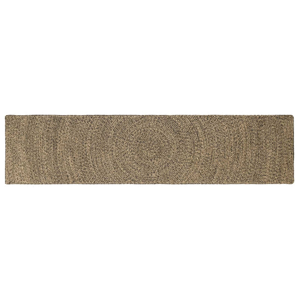 Alue Matto Luonnollinen ja musta 60 x 300 cm Juutti
