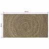 Alue Matto Luonnollinen ja musta 100 x 200 cm Juutti