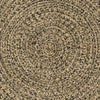 Alue Matto Luonnollinen ja musta 160 x 160 cm Juutti