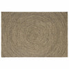 Alue Matto Luonnollinen ja musta 160 x 230 cm Juutti