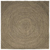 Alue Matto Luonnollinen ja musta 200 x 200 cm Juutti