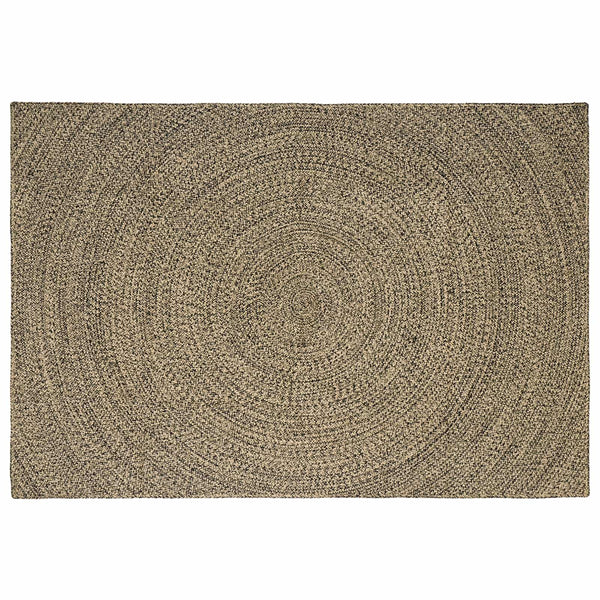 Alue Matto Luonnollinen ja musta 240 x 340 cm Juutti