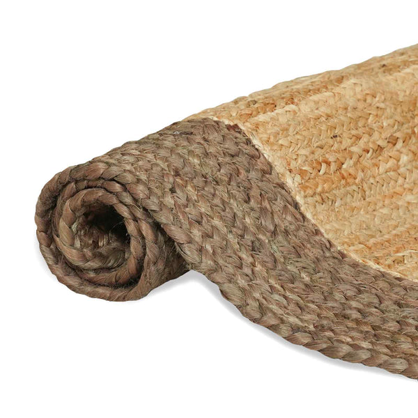 Alue Matto Harmaa ja luonnollinen 160 x 230 cm Juutti
