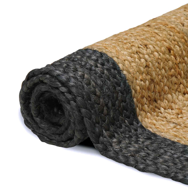 Alue Matto Tummanharmaa 160 x 160 cm Juutti