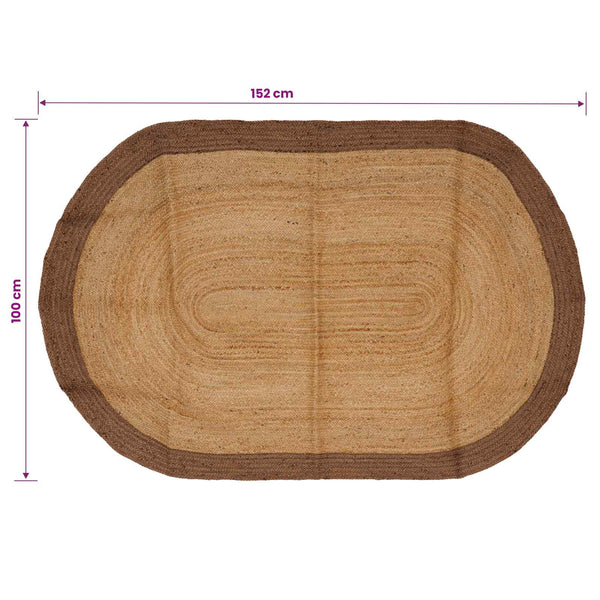Alue Matto Harmaa 100 x 152 cm Juutti