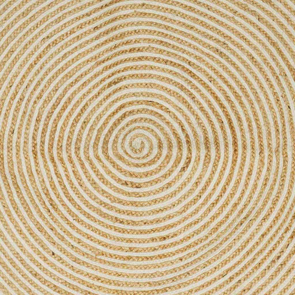 Alue Matto Luonnollinen ja valkoinen 60 x 300 cm Juutti