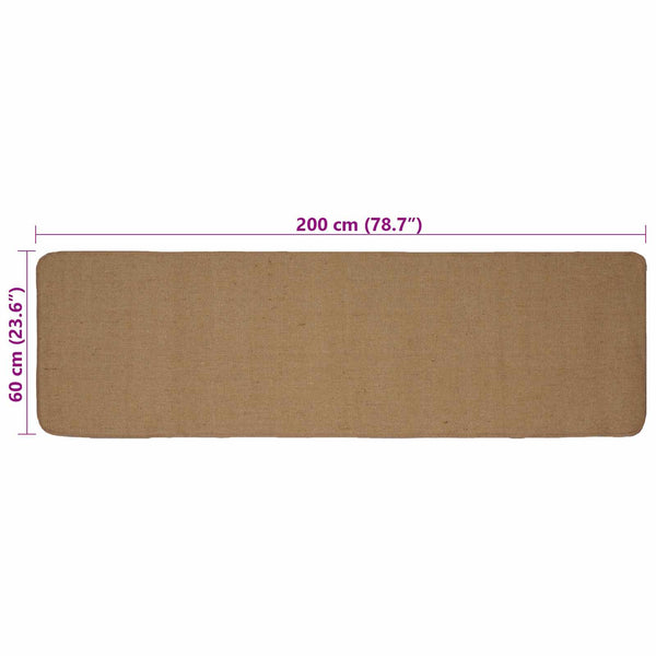 Alue Matto Vaaleanruskea 60 x 200 cm Juutti