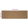 Alue Matto Vaaleanruskea 80 x 200 cm Juutti