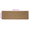 Alue Matto Vaaleanruskea 80 x 300 cm Juutti