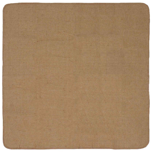 Alue Matto Vaaleanruskea 120 x 120 cm Juutti