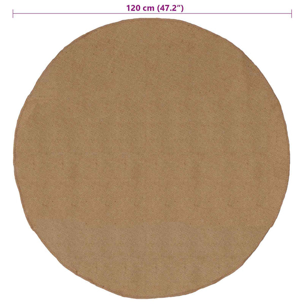 Alue matot Luonnollinen Ø 120 cm Juutti
