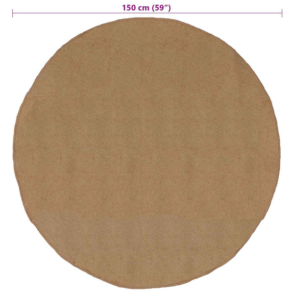 Alue matot Luonnollinen Ø 150 cm Juutti