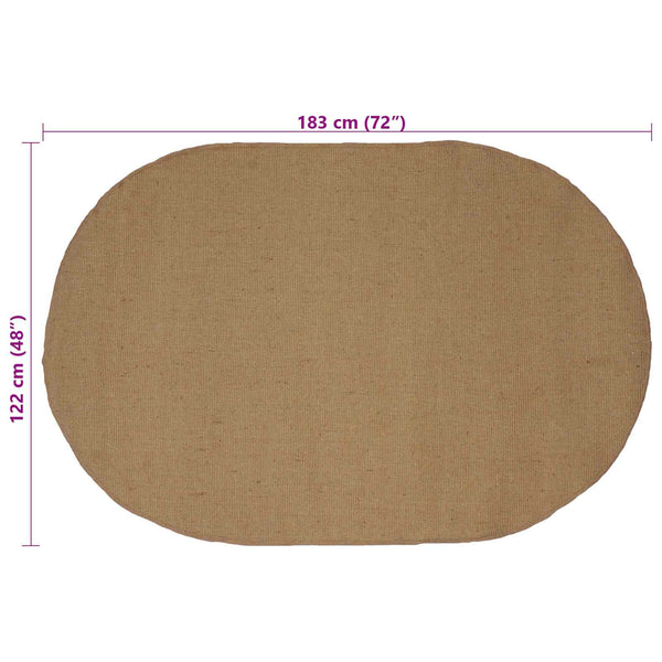 Alue Matto Luonnollinen 122 x 183 cm Juutti