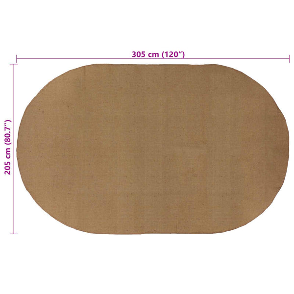 Alue Matto Luonnollinen 205 x 305 cm Juutti