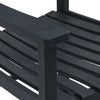 Musta keinutuoli Slauca 65x84x114cm (polyeteeni)