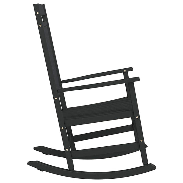 Musta keinutuoli Slauca 65x84x114cm (polyeteeni)