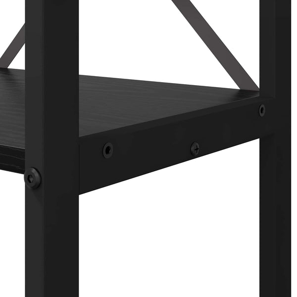 Kirjahylly 60 x 30 x 155 cm Tekninen puu Musta tammi.