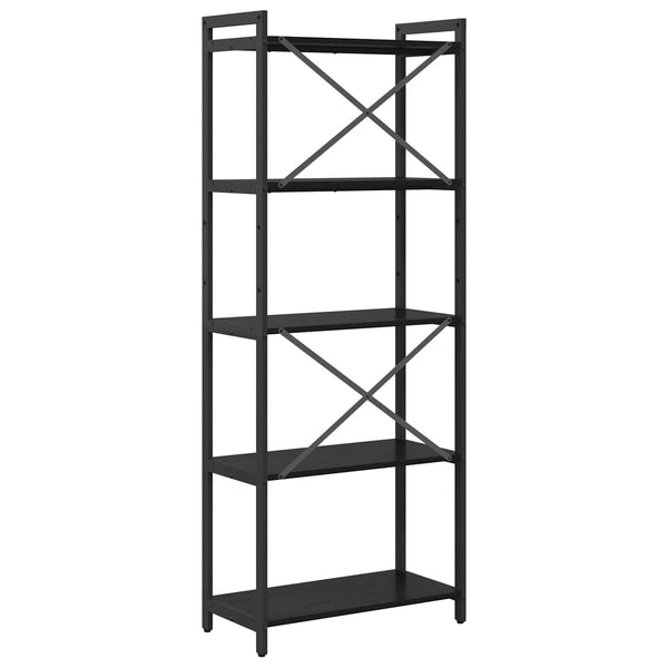 Kirjahylly 60 x 30 x 155 cm Tekninen puu Musta tammi.