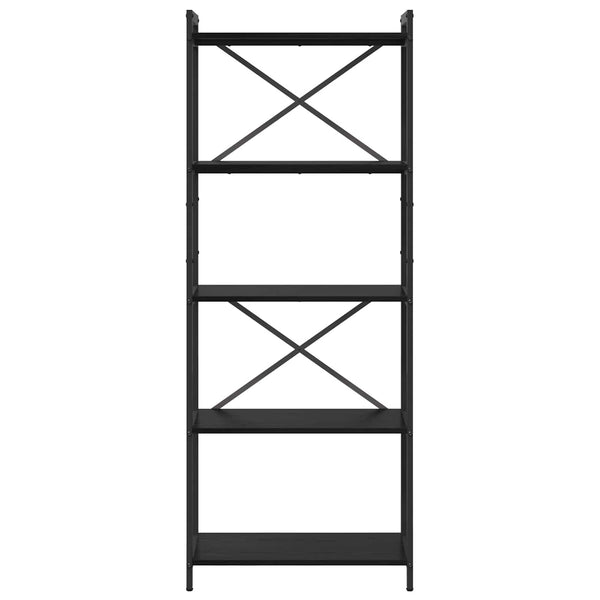Kirjahylly 60 x 30 x 155 cm Tekninen puu Musta tammi.