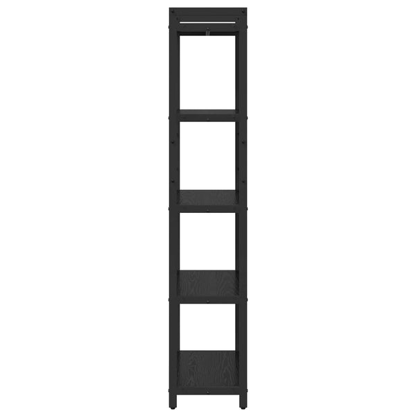 Kirjahylly 60 x 30 x 155 cm Tekninen puu Musta tammi.