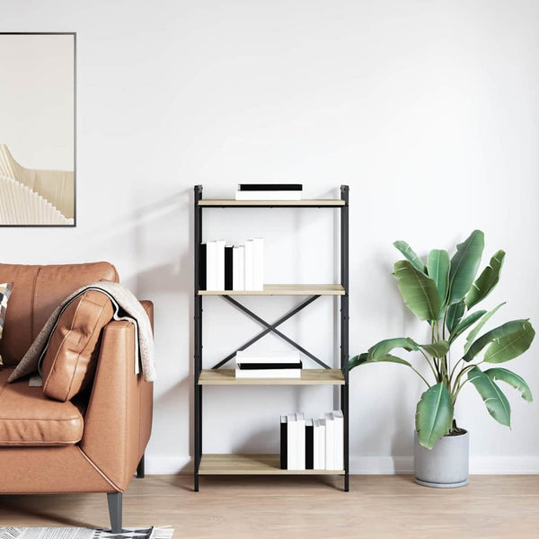 Kirjahylly 60 x 30 x 120 cm Tekninen puu Sonoman tammi