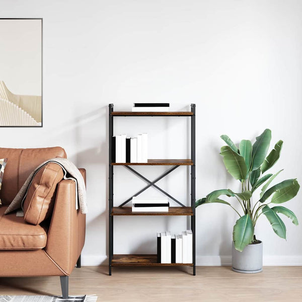 Kirjahylly 60 x 30 x 120 cm Tekninen puu Savupähkinä