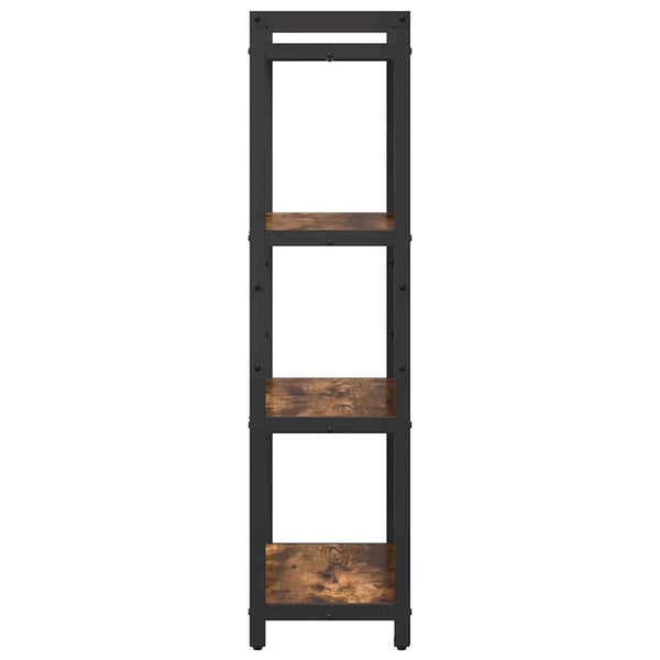 Kirjahylly 60 x 30 x 120 cm Tekninen puu Savupähkinä