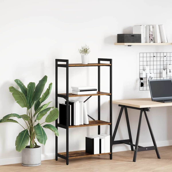 Kirjahylly 60 x 30 x 120 cm Tekninen puu Vanha puu