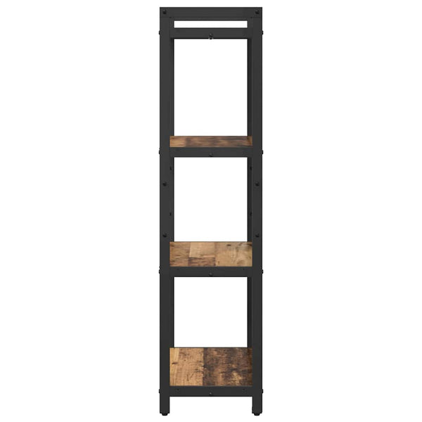 Kirjahylly 60 x 30 x 120 cm Tekninen puu Vanha puu