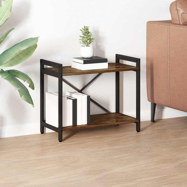 Kirjahylly 60 x 30 x 50 cm Tekninen puu Savupähkinä