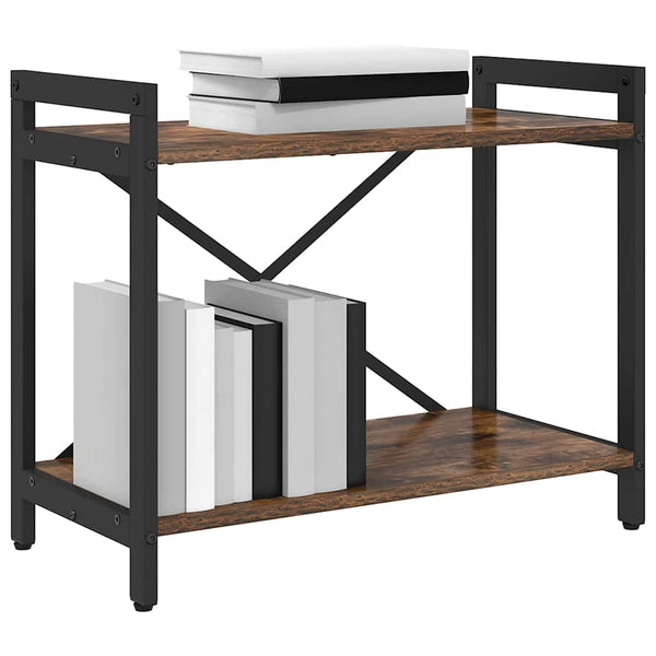 Kirjahylly 60 x 30 x 50 cm Tekninen puu Savupähkinä