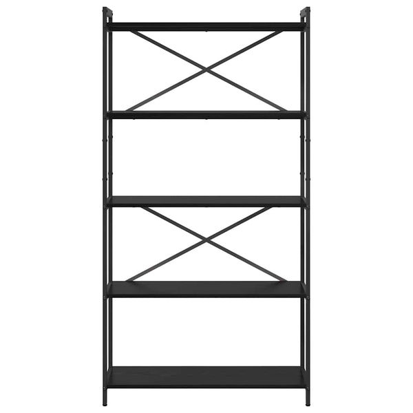 Kirjahylly 80 x 30 x 155 cm Tekninen puu Musta tammi.